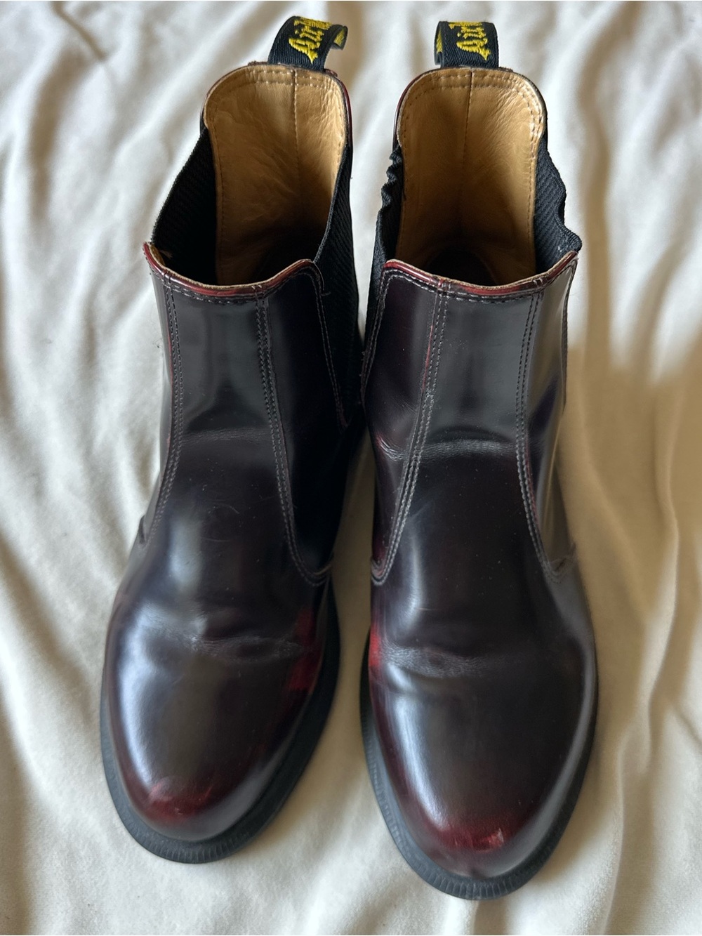 Dr Martens Flora Arcadia Chelsea Boots in Dark Cherry sz 8 - Picture 3 of 7